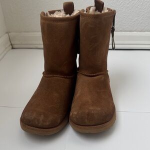 UGG Chestnut Suede Boots with Plush Lining